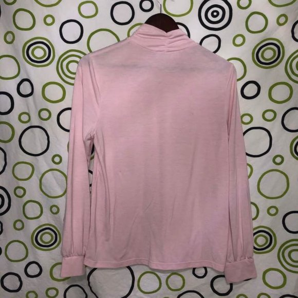 Cato Mock Turtleneck Gathered Top Size Large - Picture 3 of 7